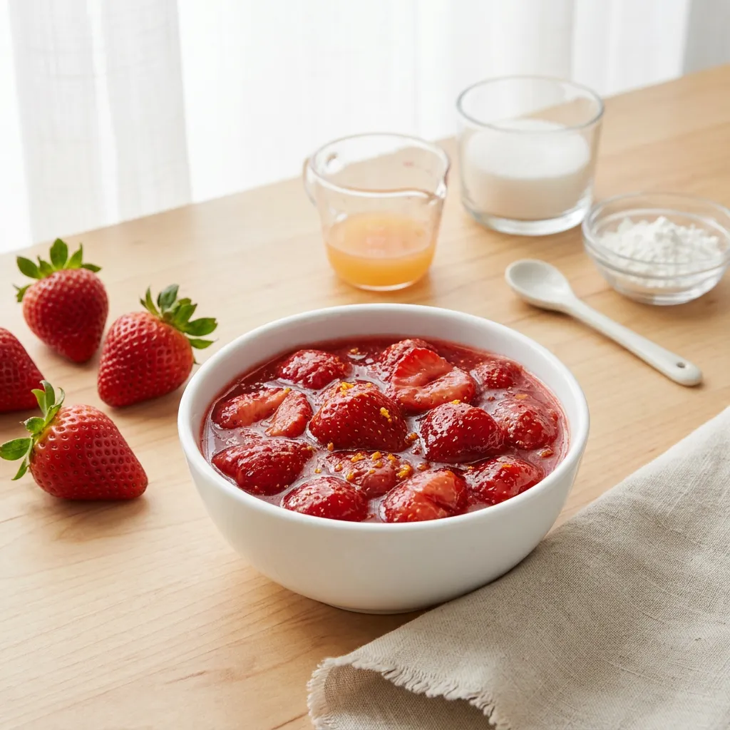 Strawberry Compote in a Flash