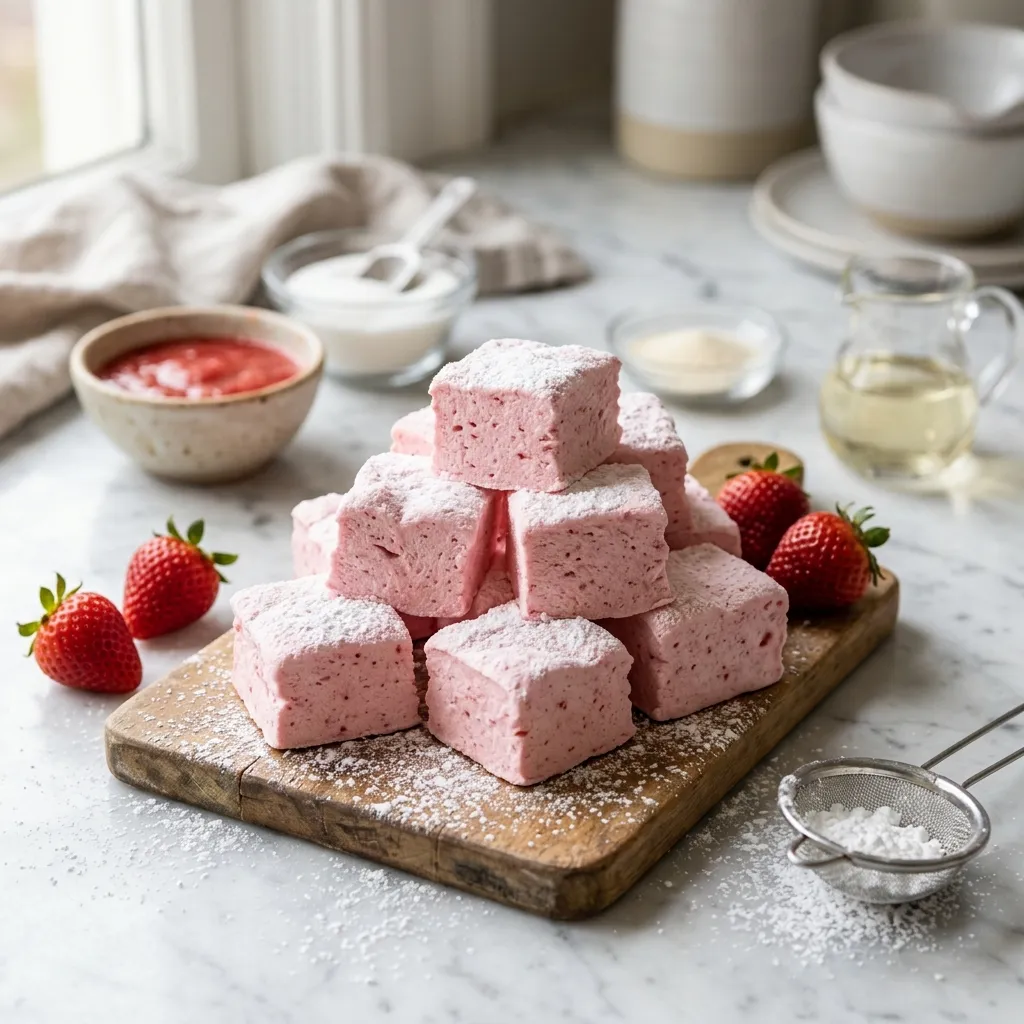 Strawberry Marshmallows