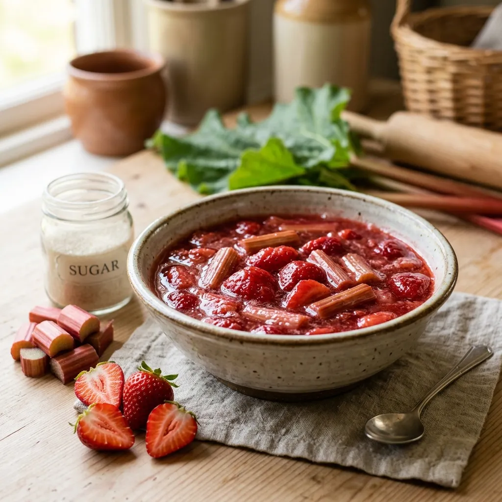 Strawberry Rhubarb Compote Recipe