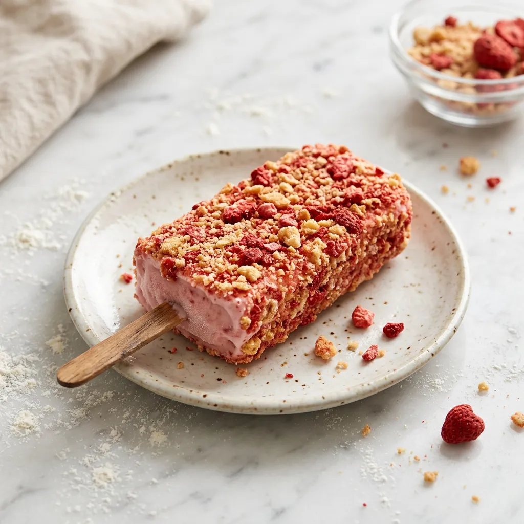 Strawberry Shortcake Ice Cream Bar Recipe