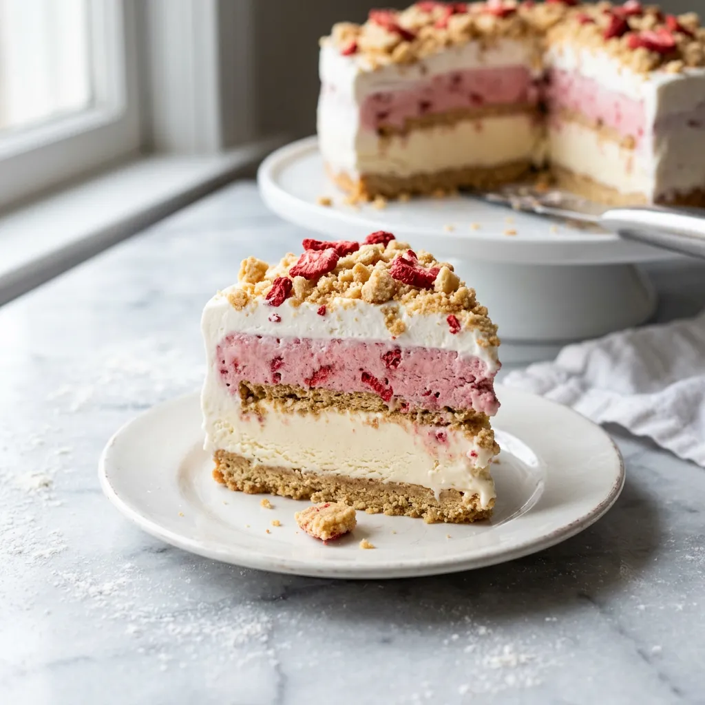 Strawberry Shortcake Ice Cream Cake Recipe