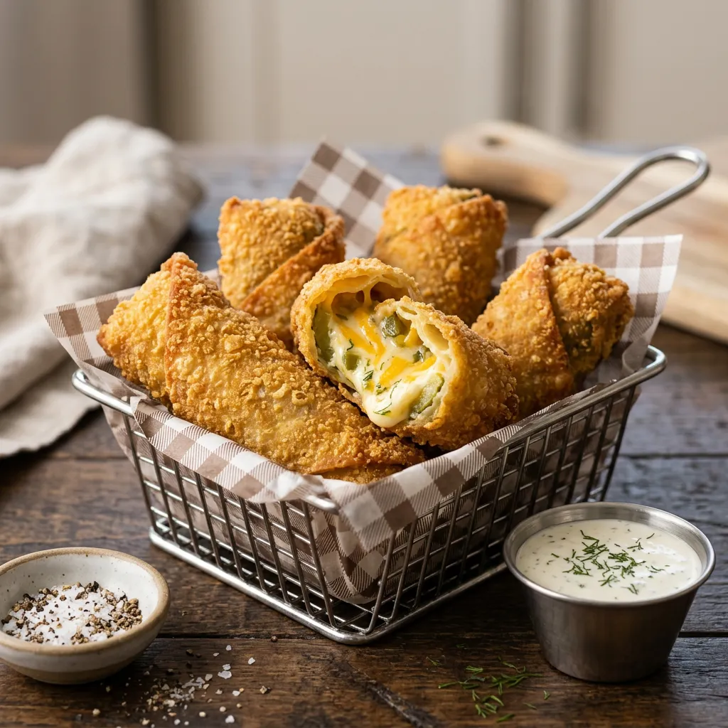 Stuffed Fried Pickles