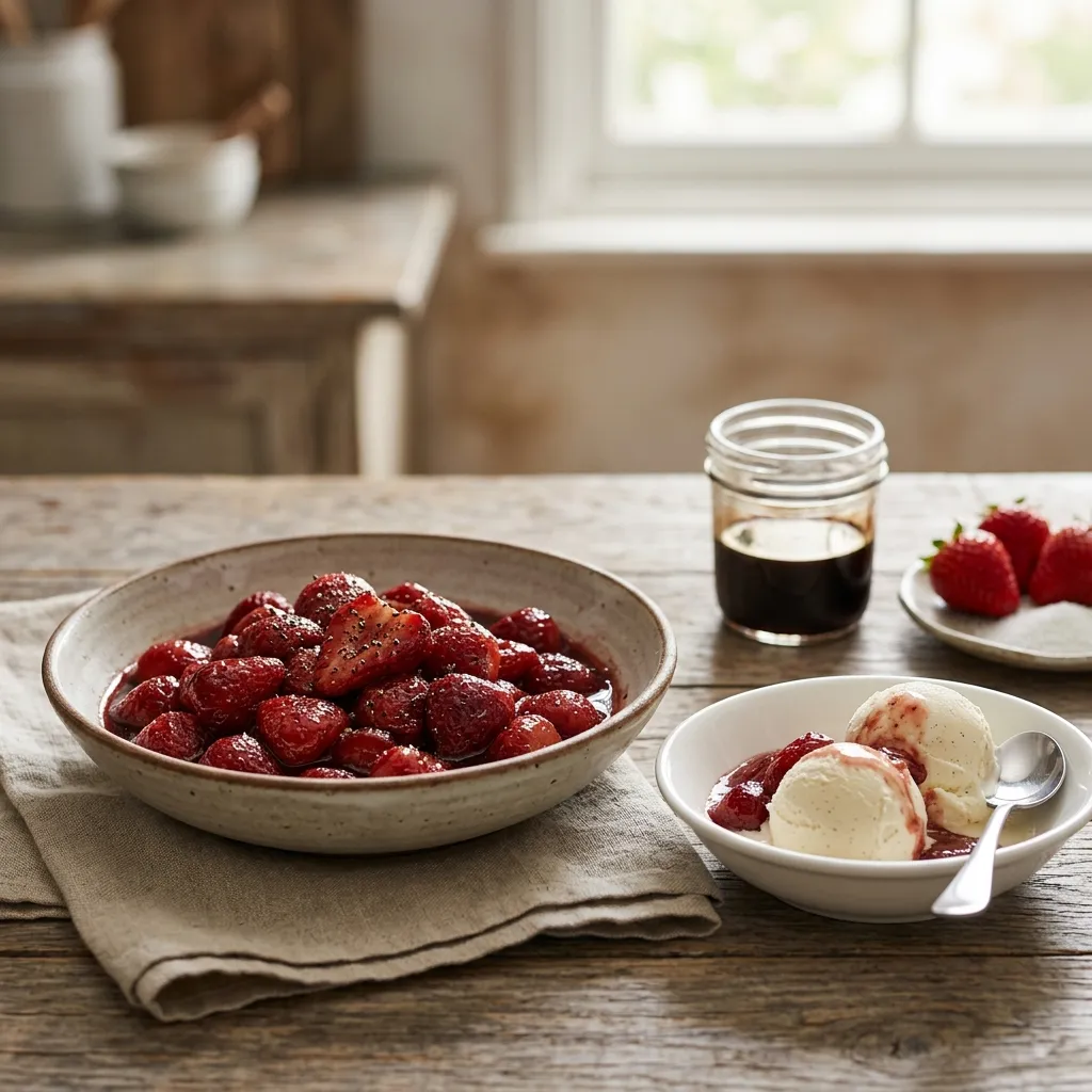 Super-Easy Balsamic Roasted Strawberry
