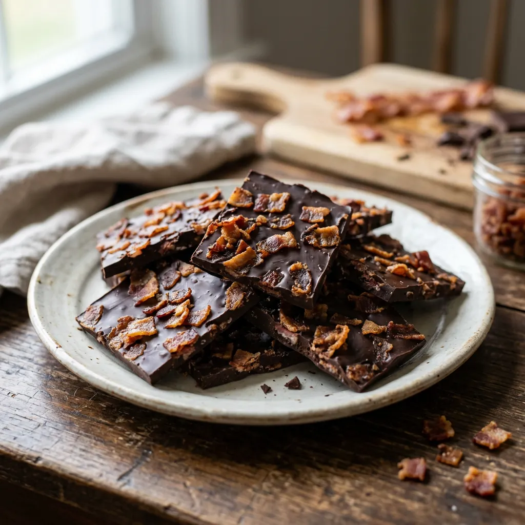 Sweet and Savory Chocolate Bacon Bark