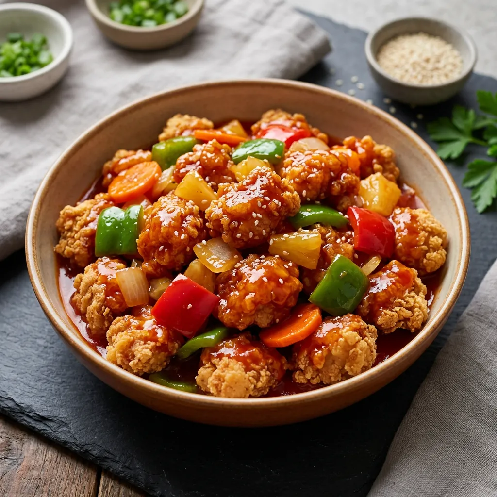 Sweet and Sour Chicken With Lemon Recipe