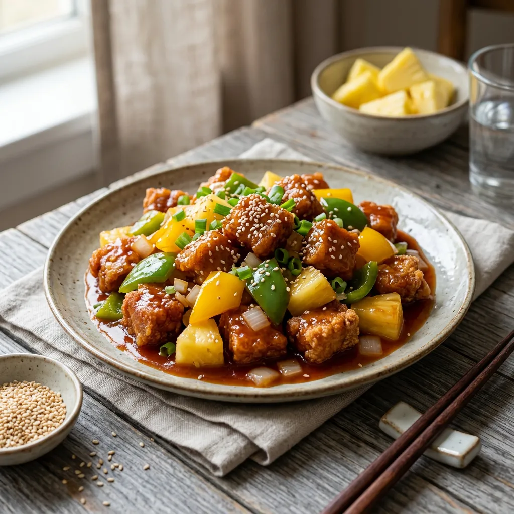 Sweet and Sour Pork With Pineapple