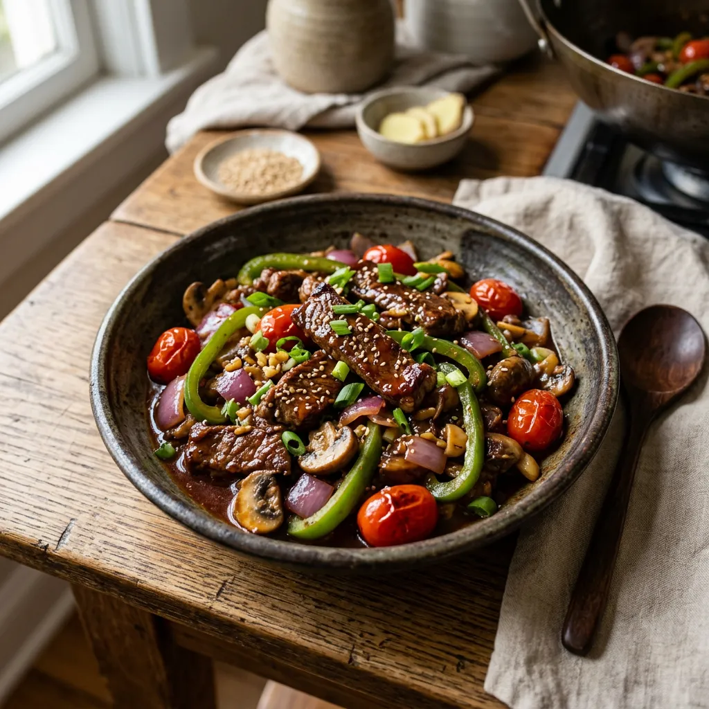 Sweet and Sour Steak Stir-Fry