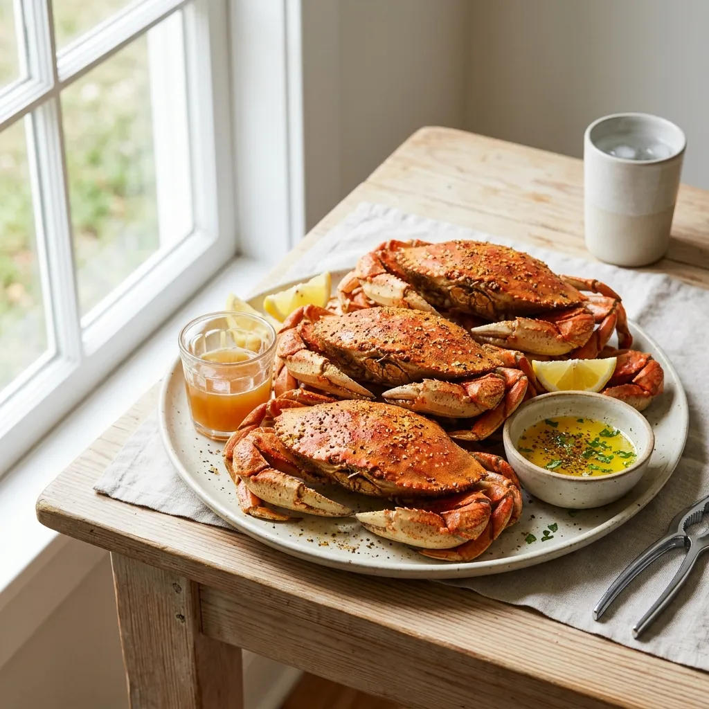 Sweet and Spicy Beer Steamed Rock Crab