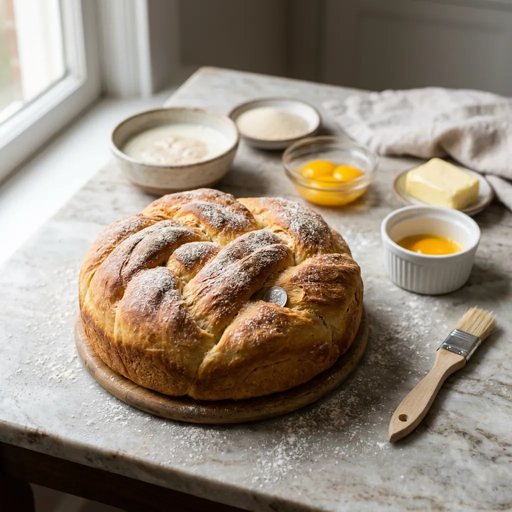 Sweet Česnica (Serbian Christmas Bread) Recipe