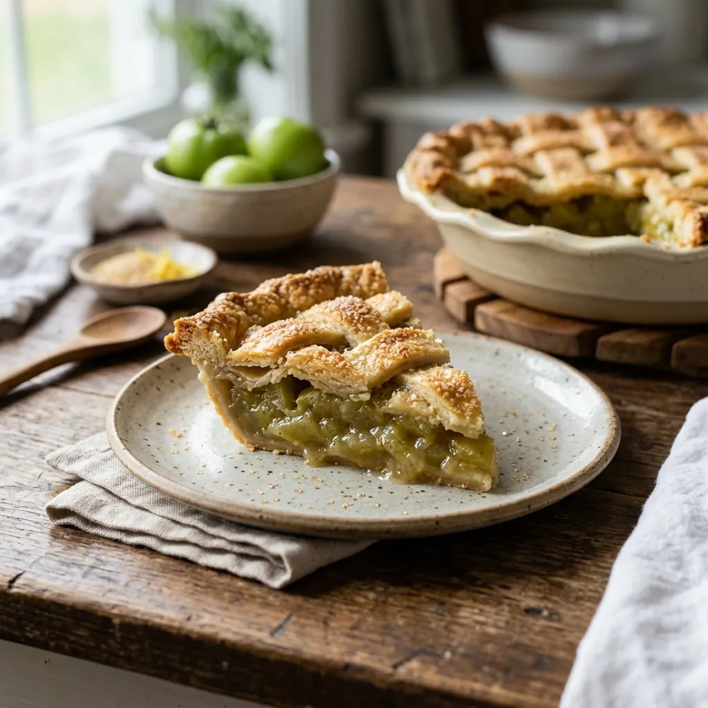 Sweet Green Tomato Pie
