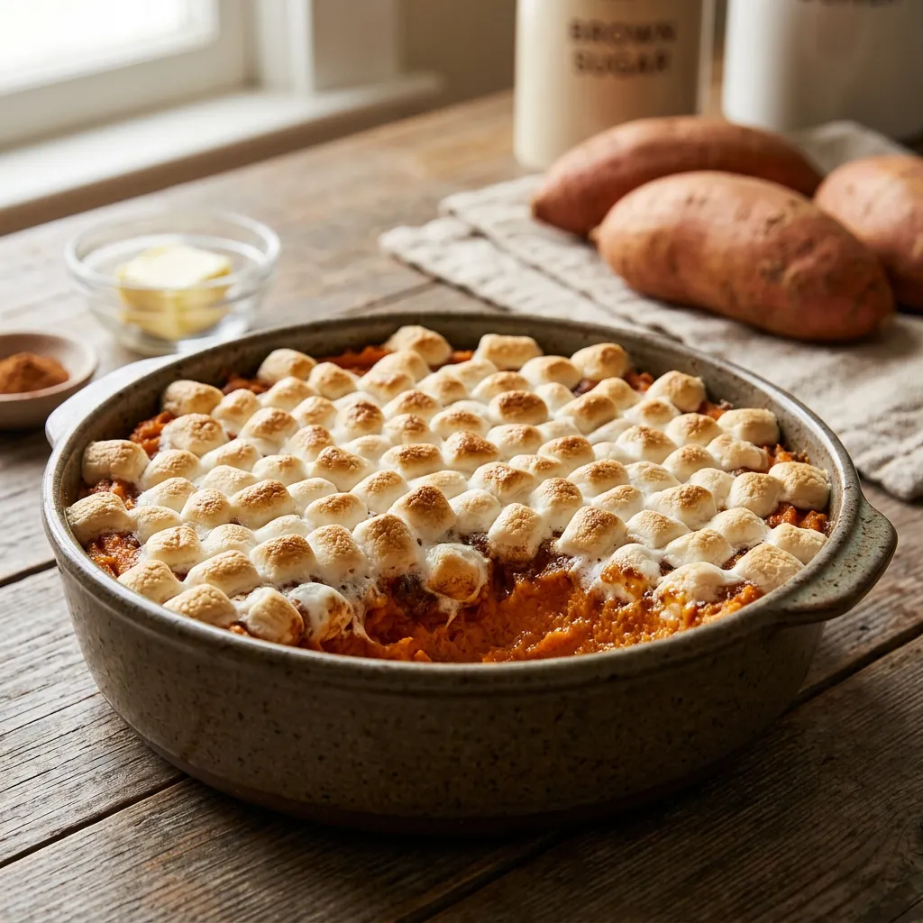 Sweet Potato Casserole With Marshmallows Recipe