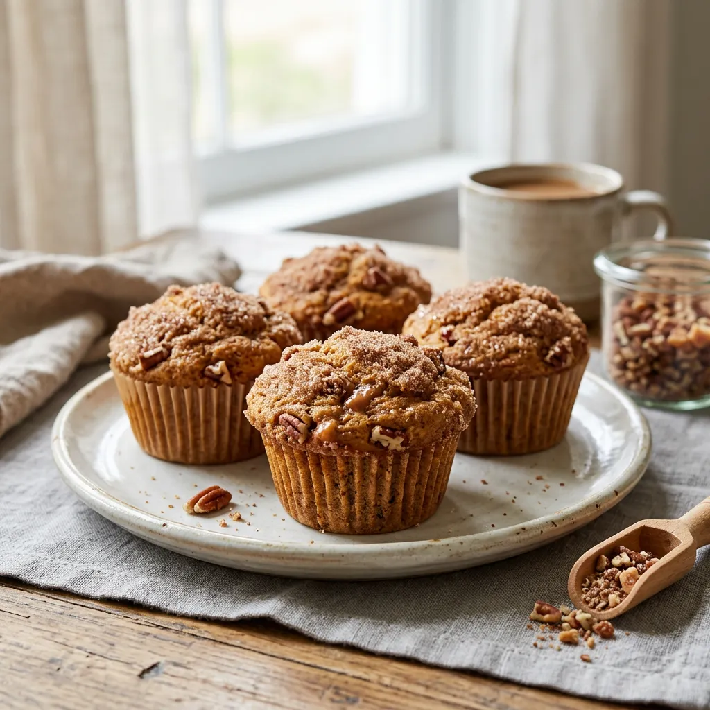 Sweet Potato Muffins With Cinnamon Sugar Topping