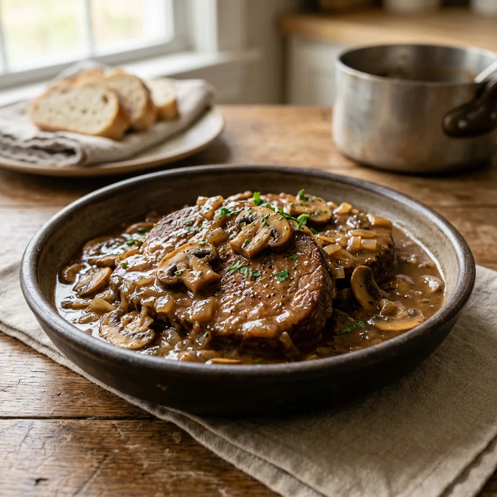 Swiss Steak With Mushrooms
