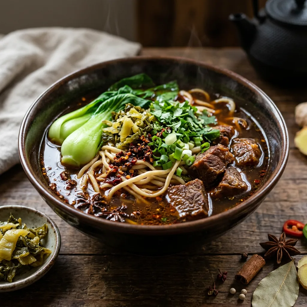 Taiwanese Beef Noodle Soup Recipe