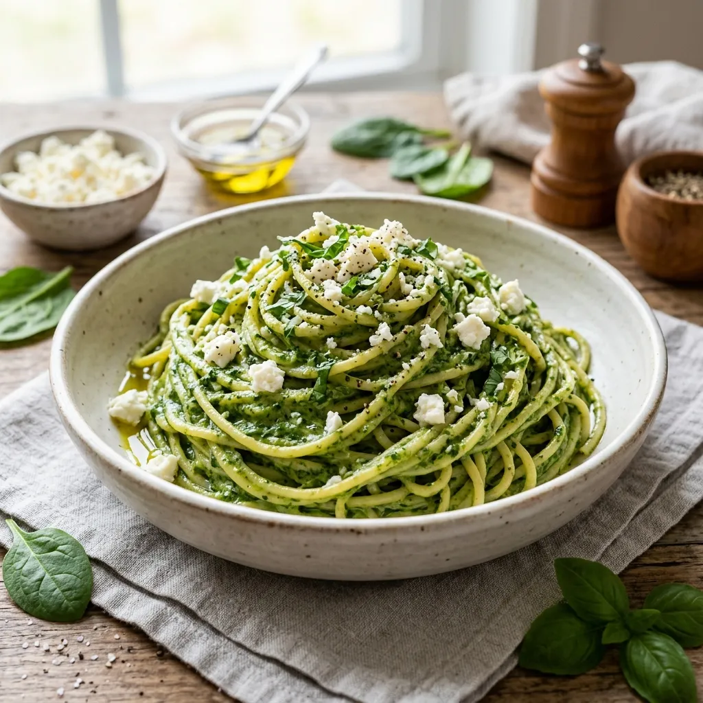 Tallarines Verdes (South American Green Noodles)
