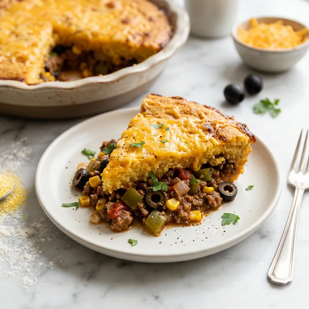 Tamale Pie With Cornbread Crust