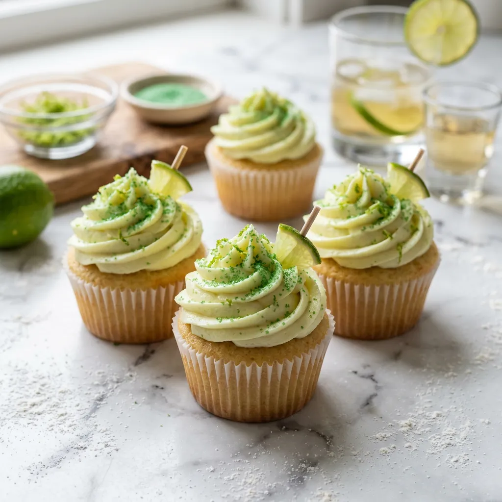 Tequila-Infused Margarita Cupcakes Recipe