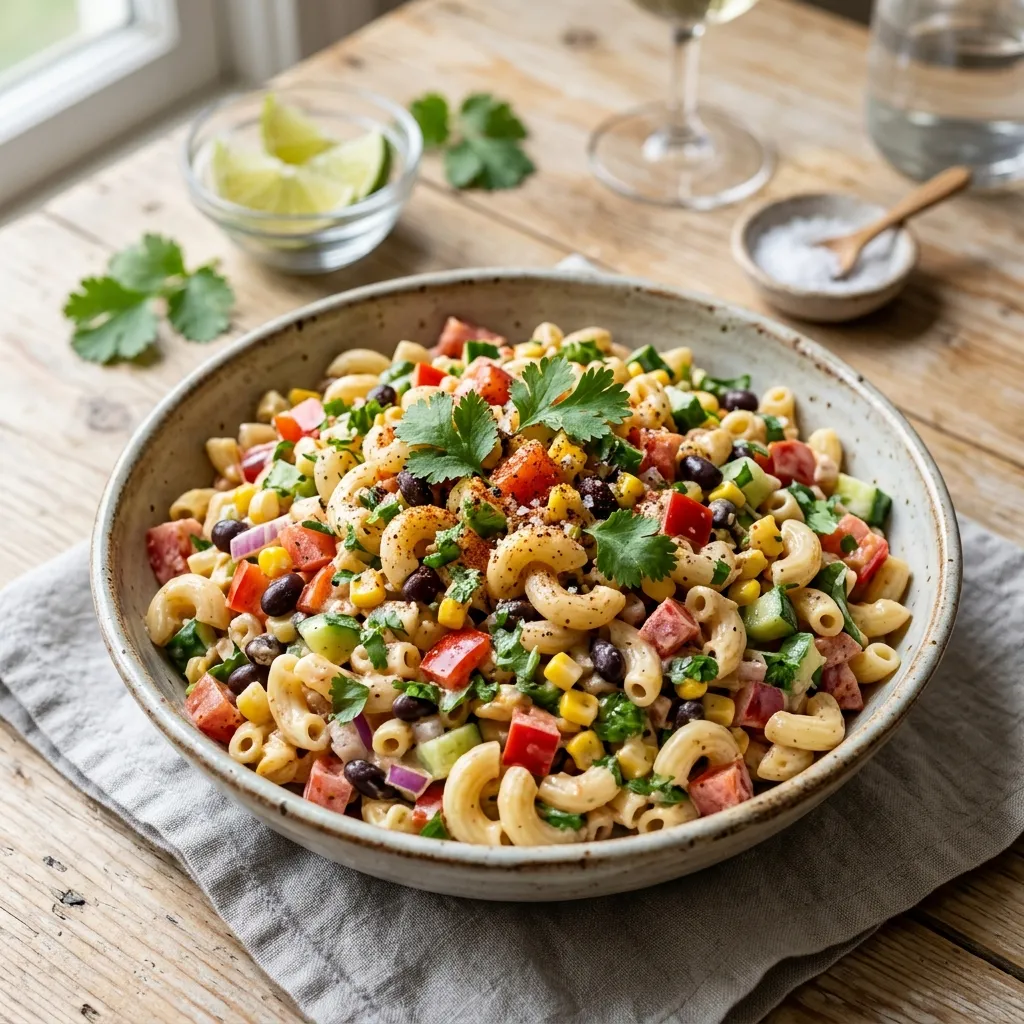 Tex-Mex Macaroni and Black Bean Salad