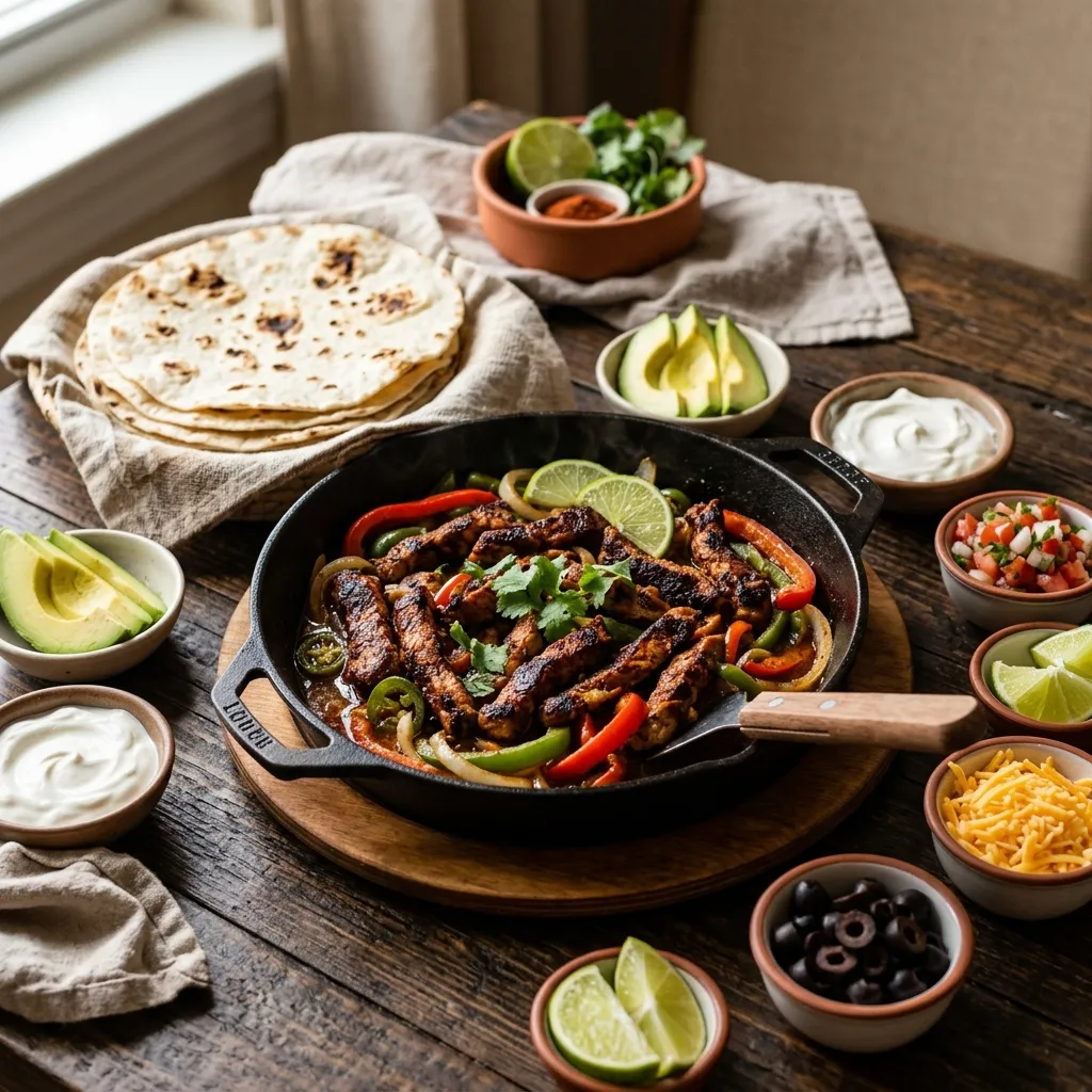 Tex-Mex Pork Chop Fajitas