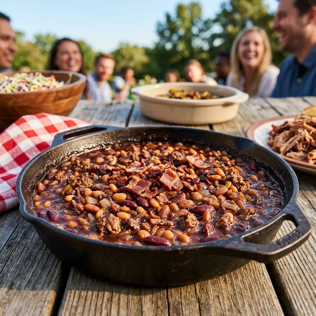 Texas Bean Bake With Ground Beef
