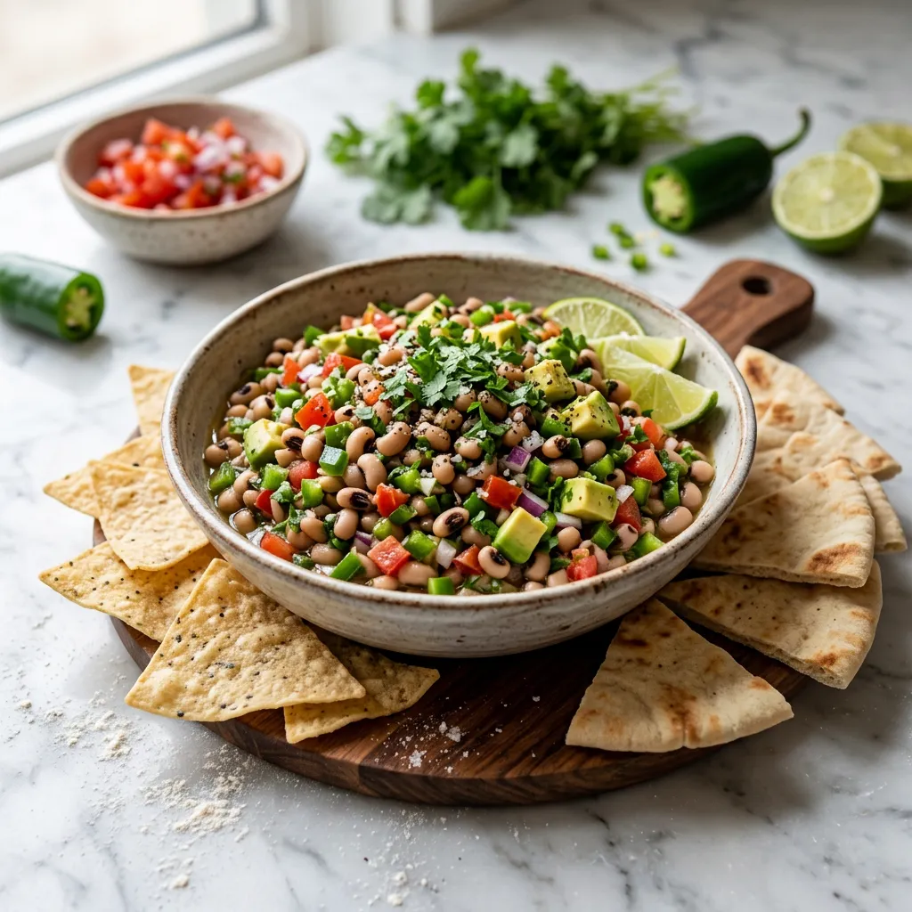 Texas Caviar Black-Eyed Pea Dip With Jalapeño Peppers