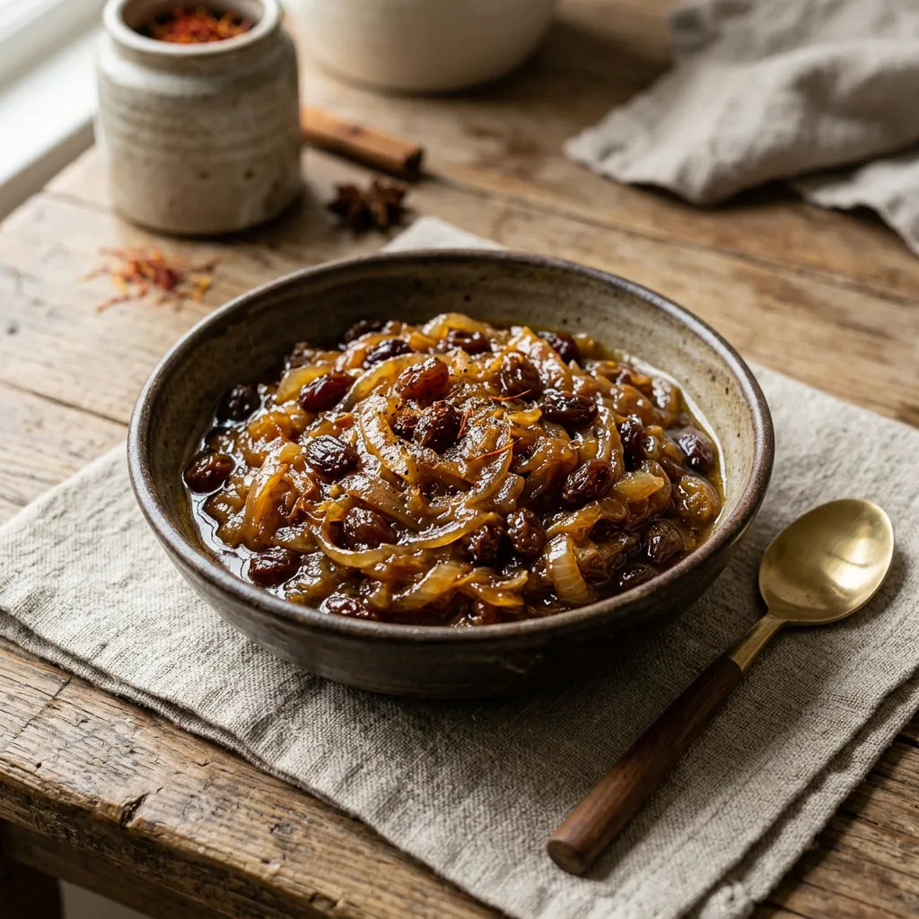 Tfaya: Moroccan Caramelized Onions With Raisins