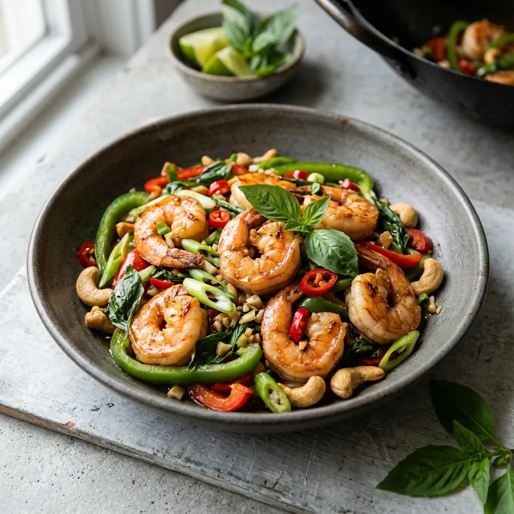 Thai Basil Shrimp Stir-Fry Recipe
