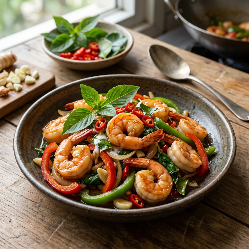 Thai Basil Shrimp