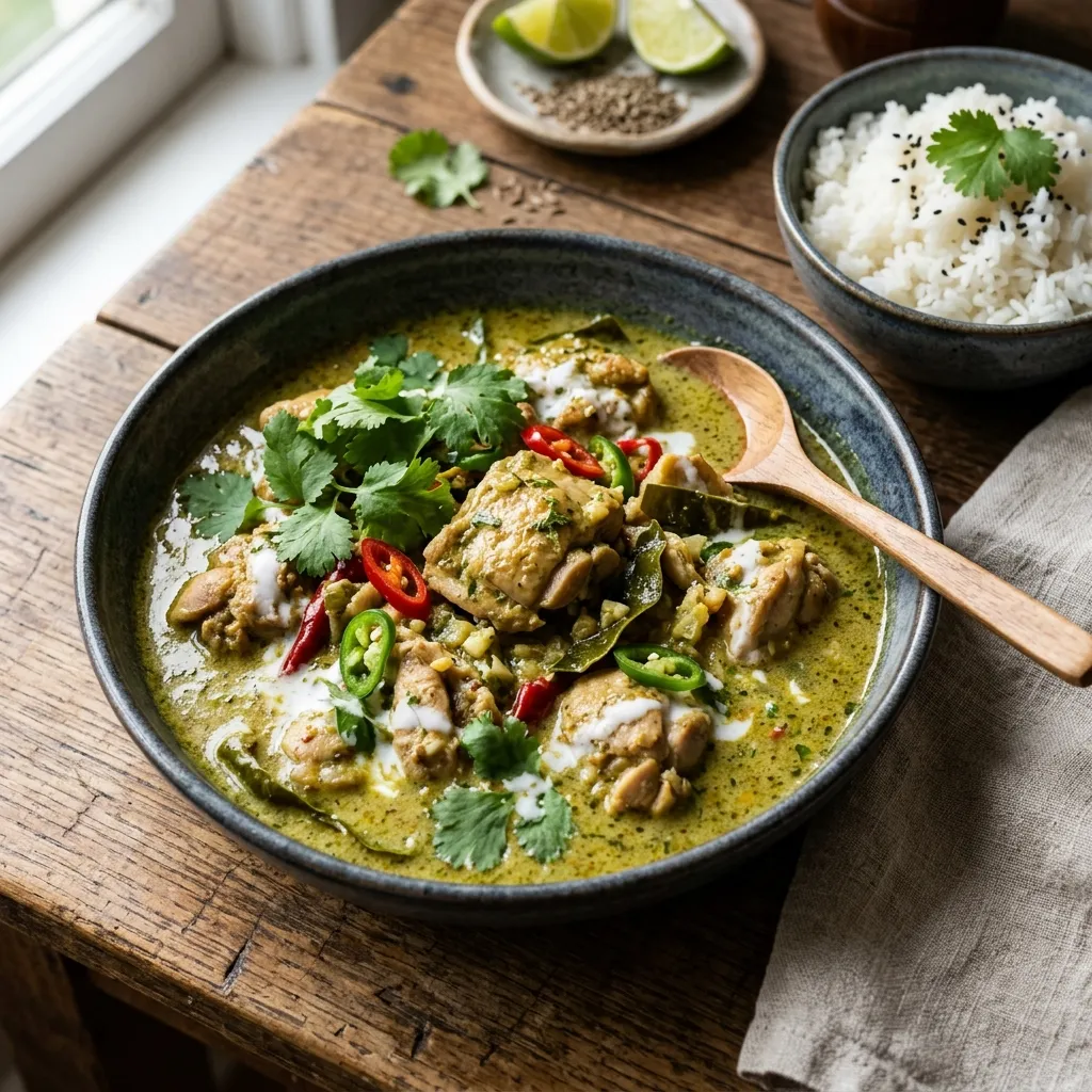 Thai Curry Chicken With Jasmine Rice