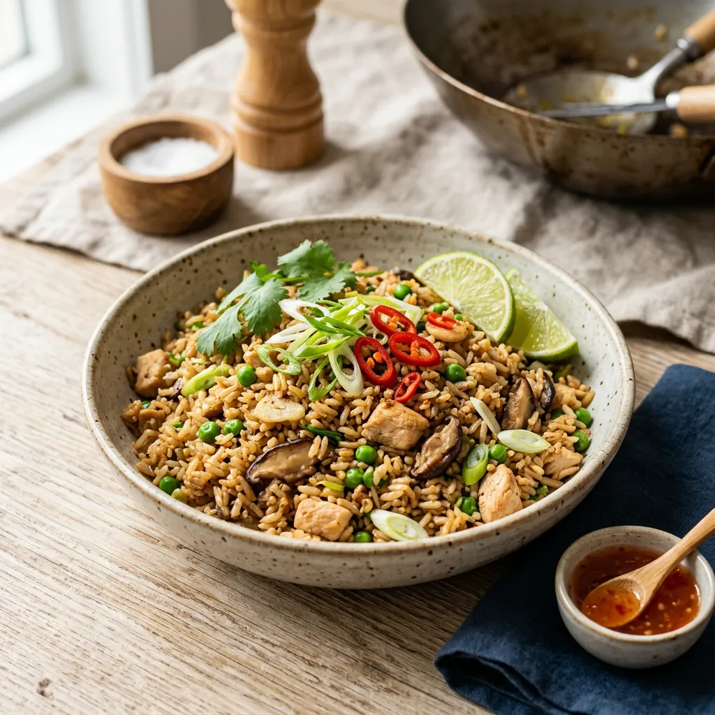 Thai Fried Rice With Chicken