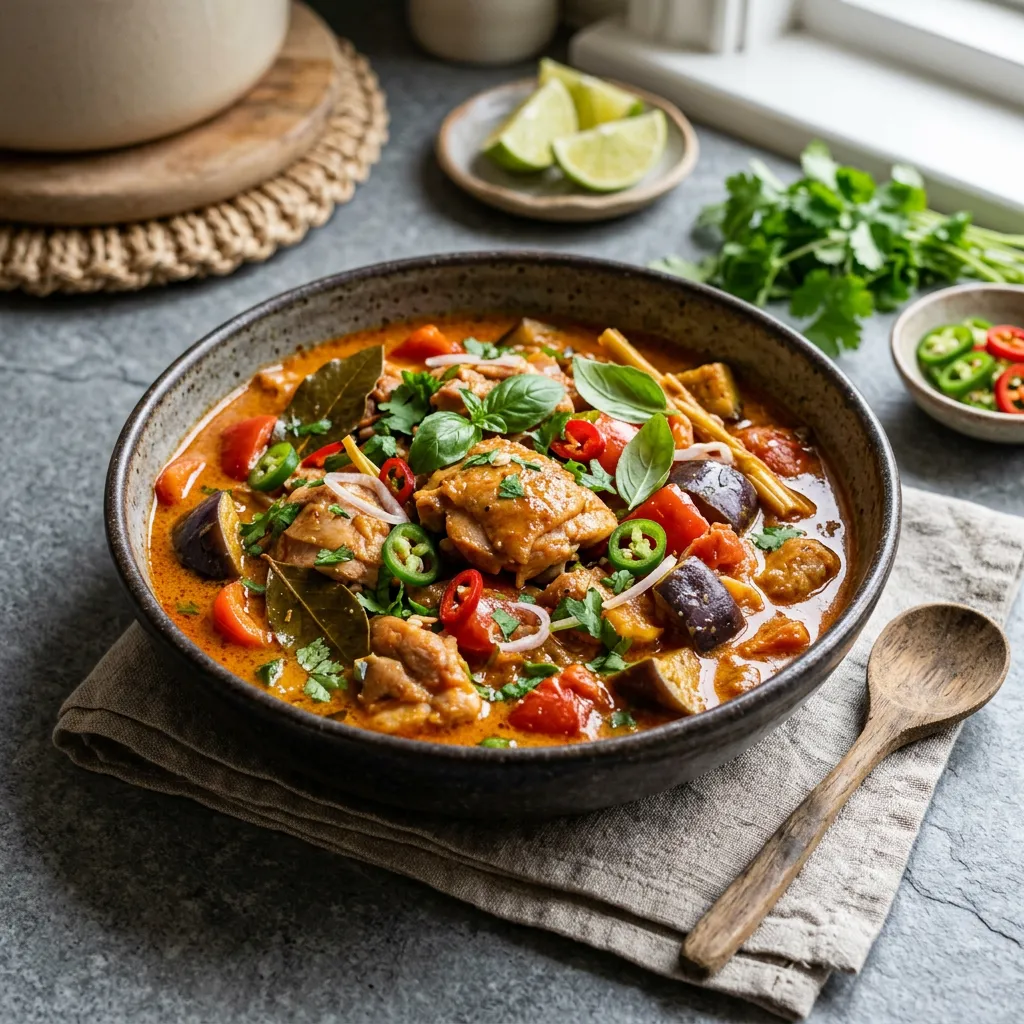 Thai Red Curry With Chicken Recipe