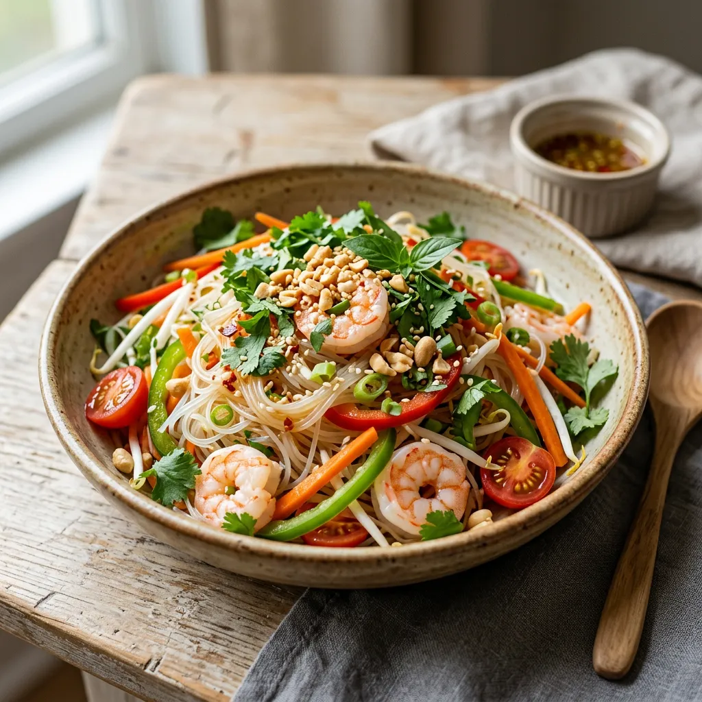 Thai Rice Noodle Salad With Chili-Lime Vinaigrette