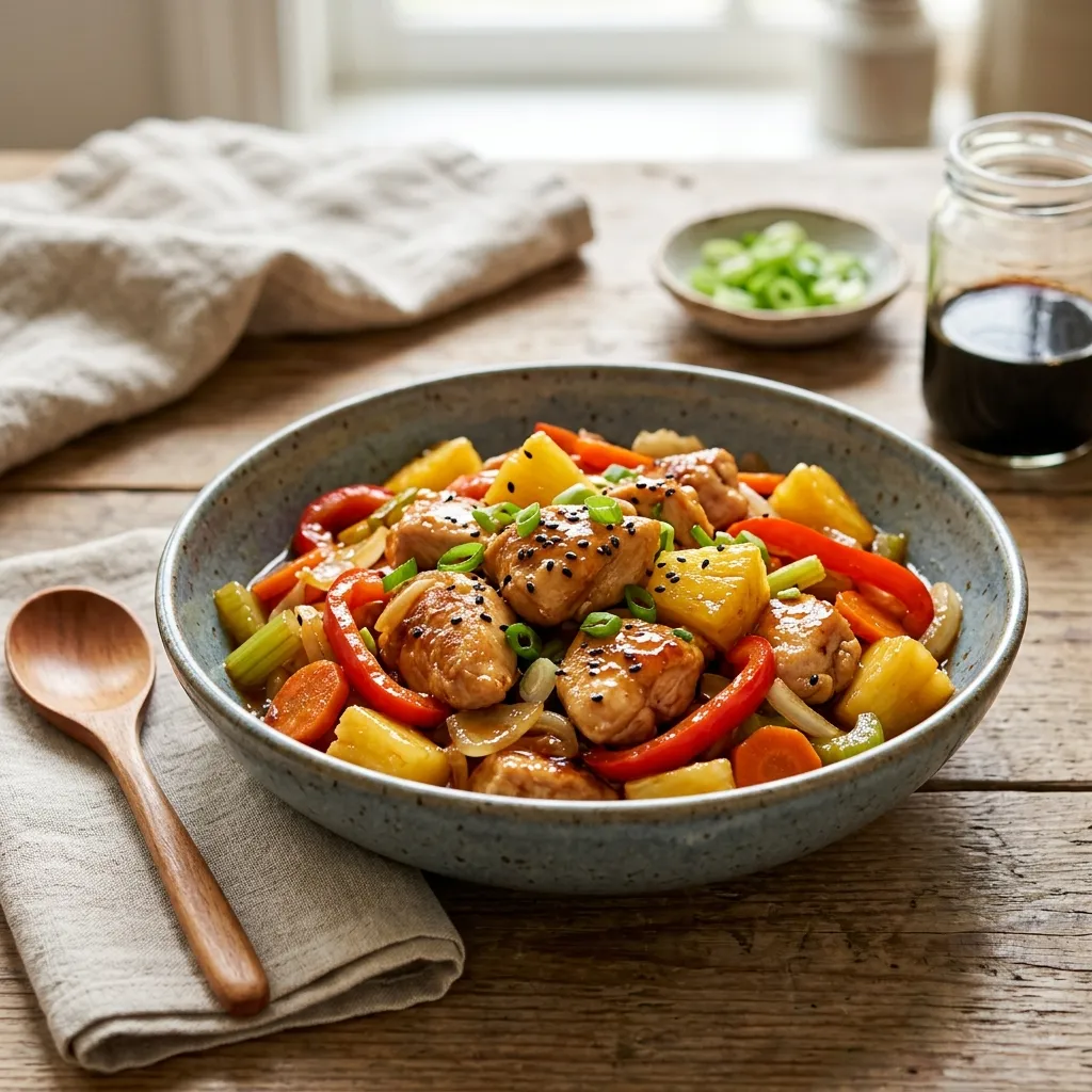 Thai Sweet and Sour Pineapple Chicken