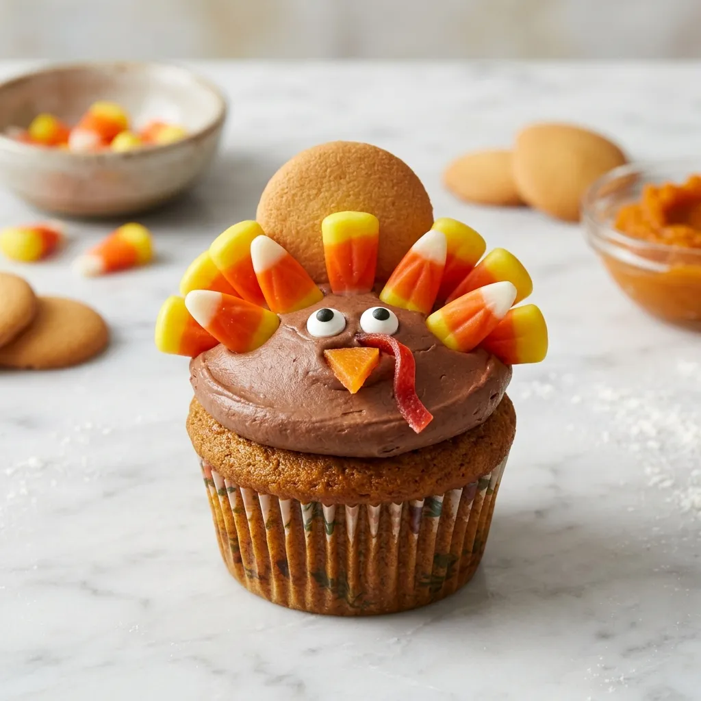 Thanksgiving Turkey Cupcakes Recipe