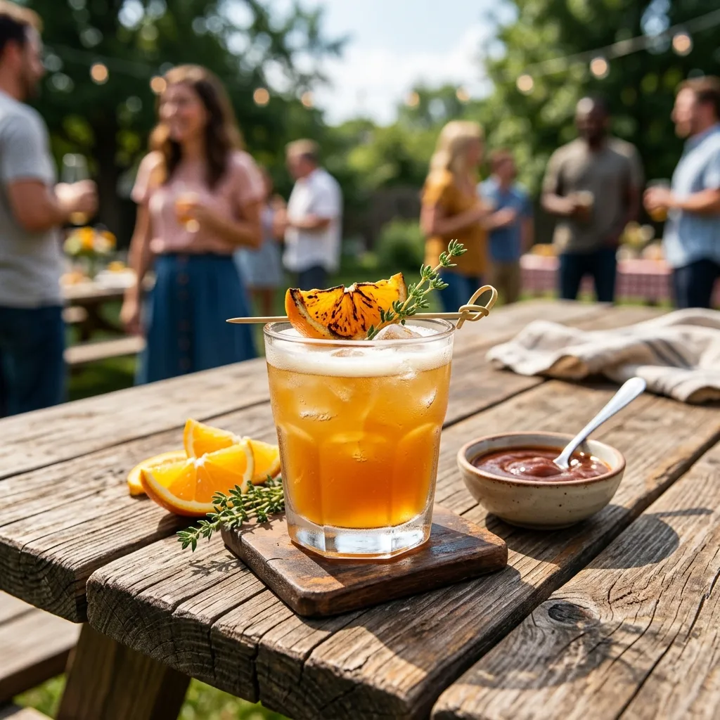 The Beer, Bourbon and Barbecue Cocktail