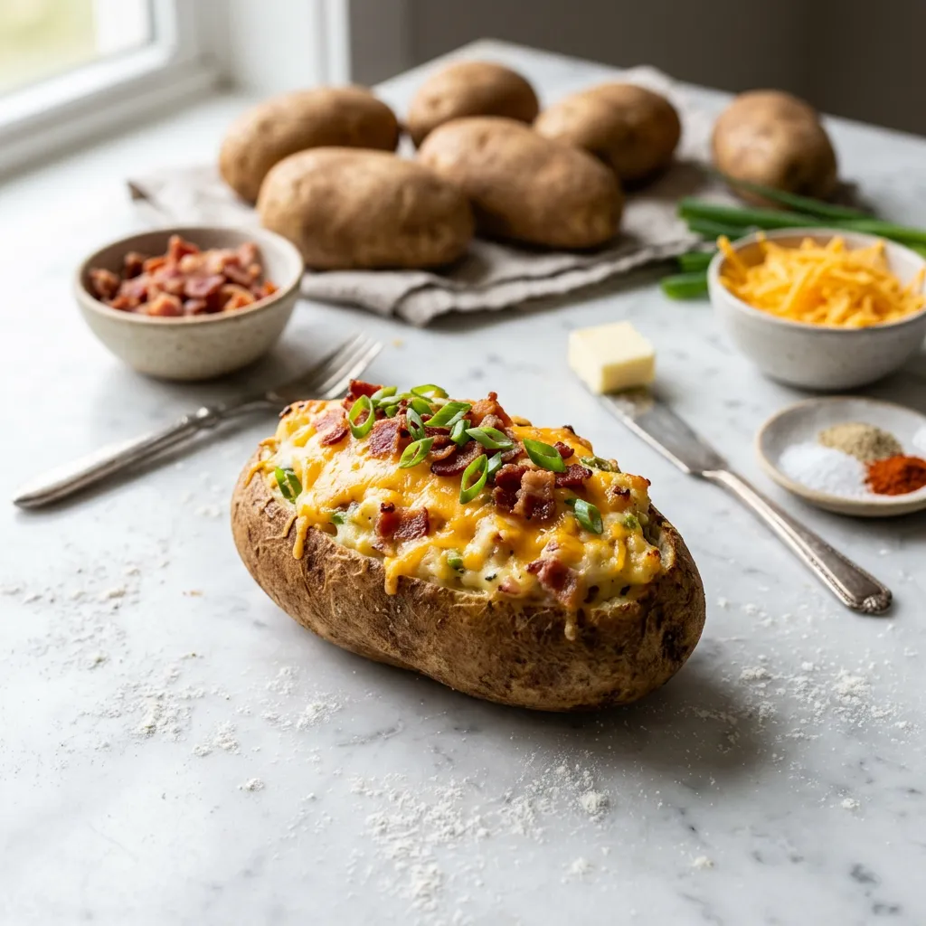 Finished The Ultimate Baked Stuffed Potatoes Recipe dish