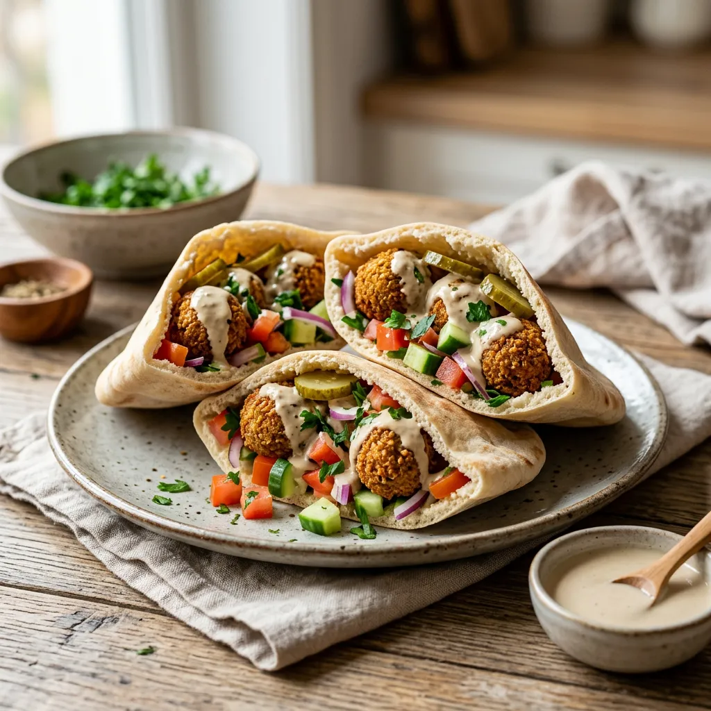 The Ultimate Falafel Pita Sandwich