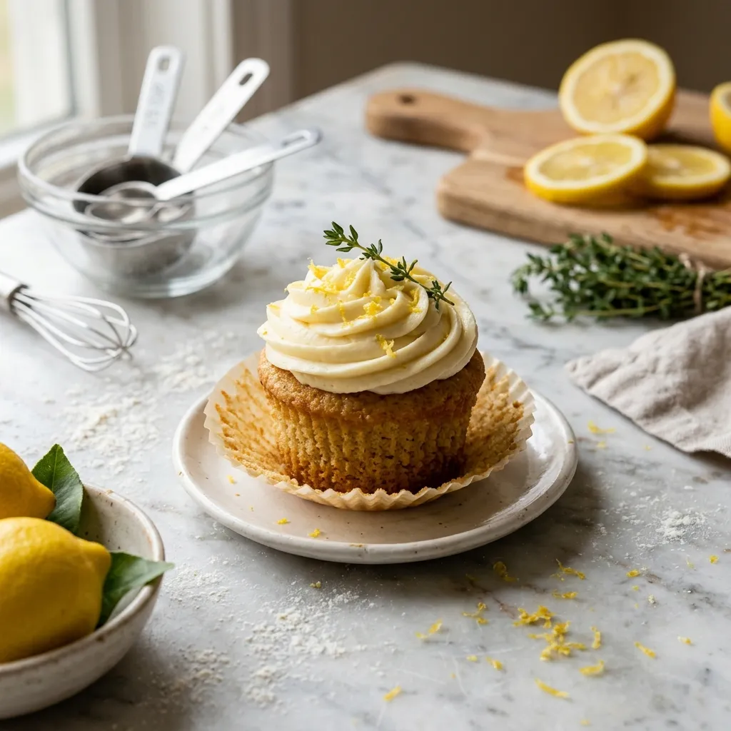 These Dairy-Free Vegan Lemon Cupcakes Are Tangy and Moist