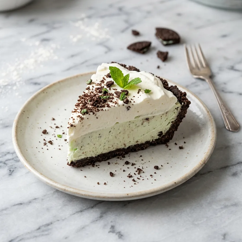 Thin Mint Cookie Pie
