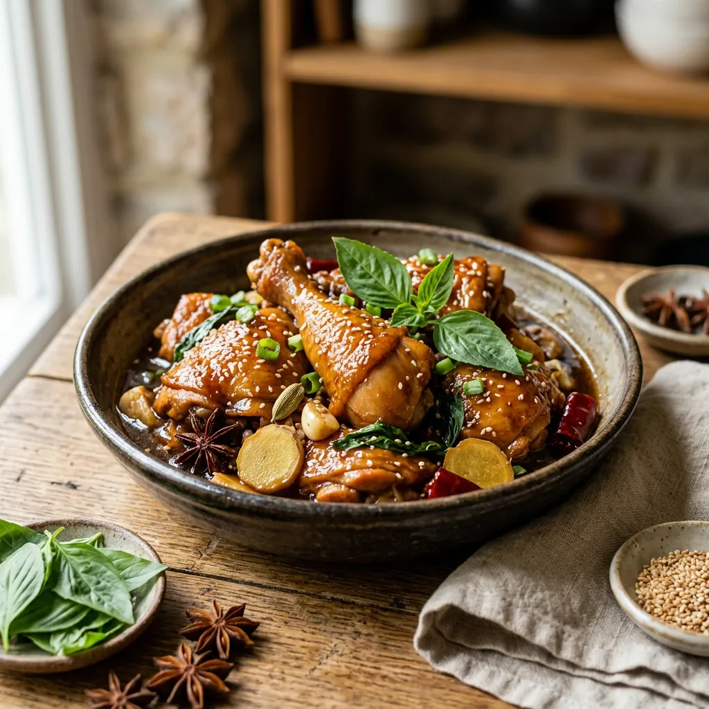 Three Cup Chicken (San Bei Ji)