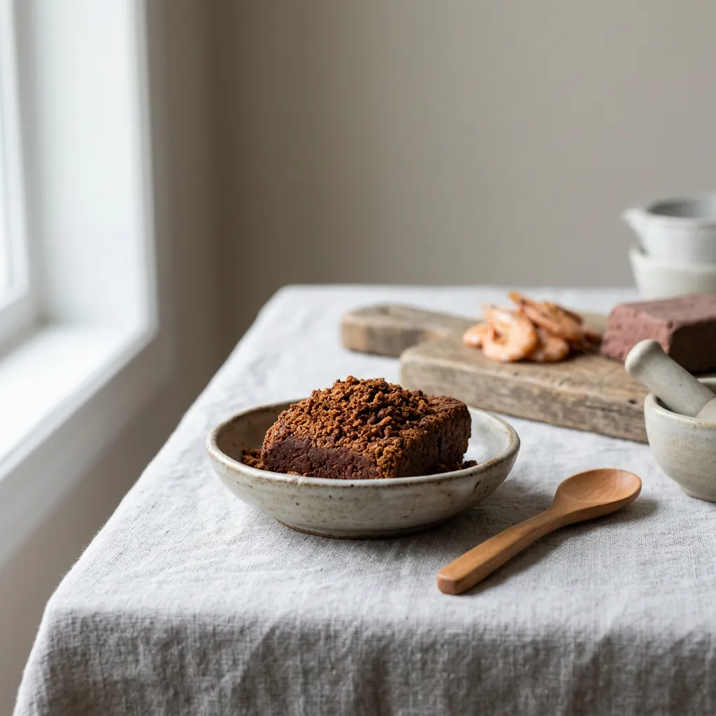 Toasted Belacan (Dried Shrimp Paste) Recipe