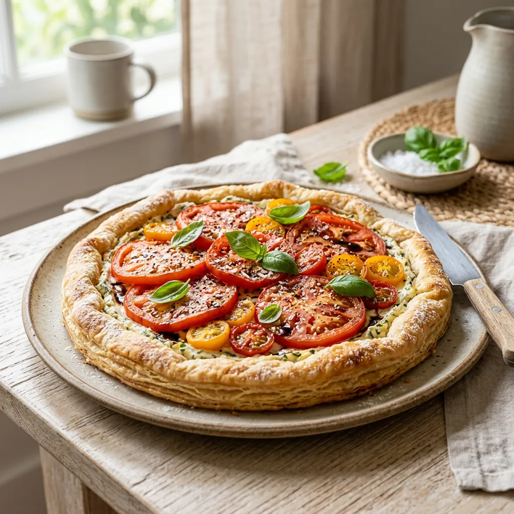 Tomato Tart With Puff Pastry