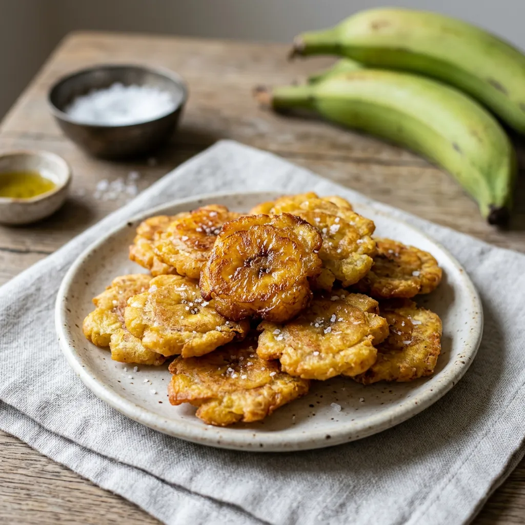 Tostones: Twice-Fried Green Plantain Chips Recipe