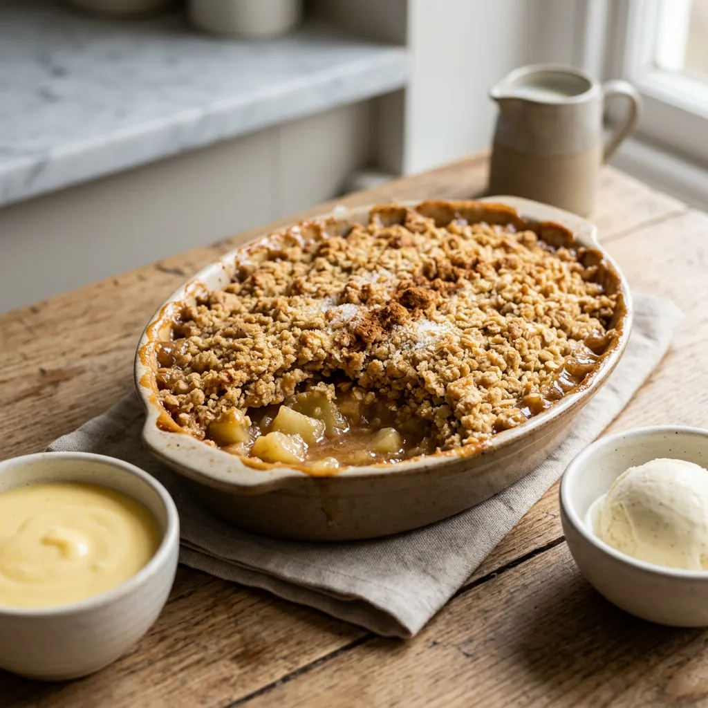 Traditional British Apple Crumble