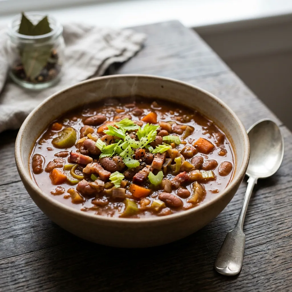 Traditional Dutch Brown Bean Soup