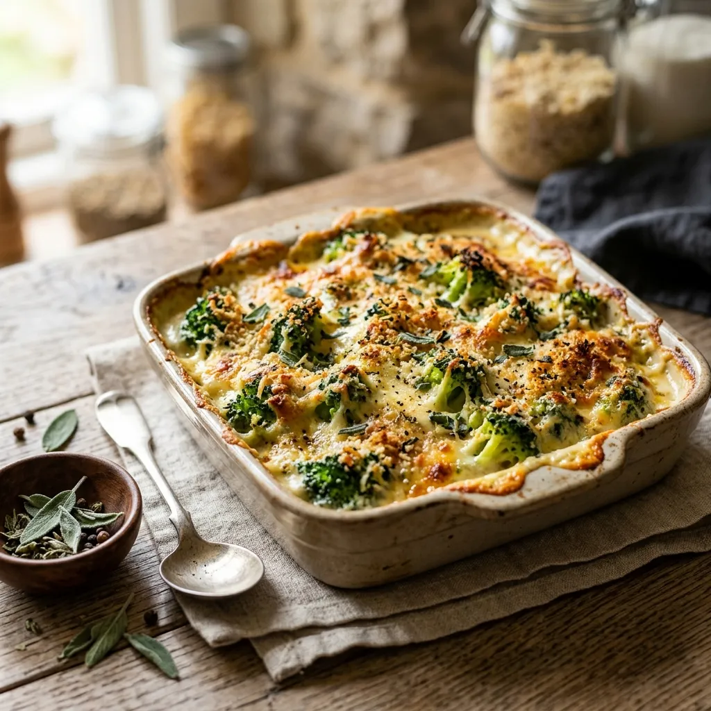 Traditional French Broccoli Gratin Recipe