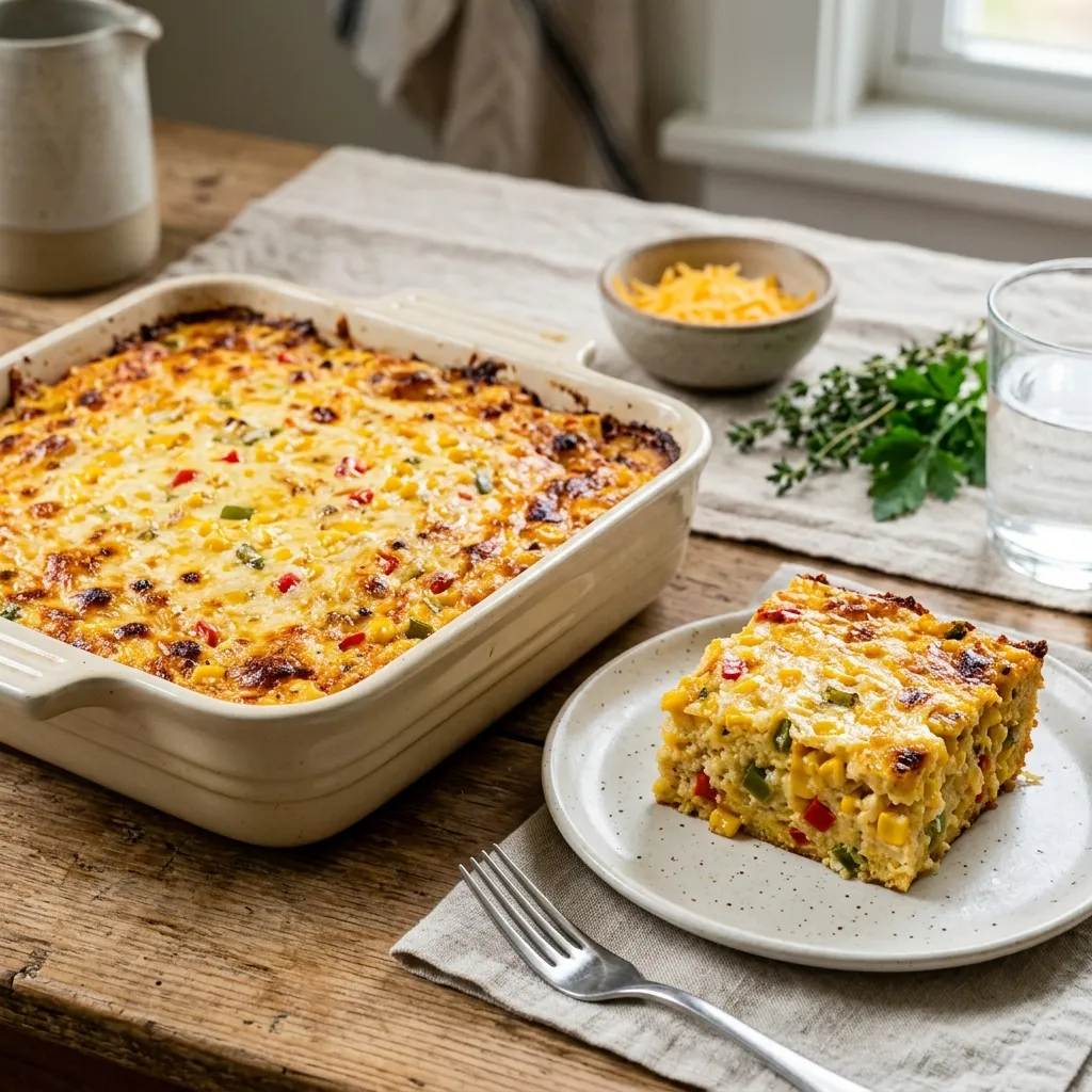 Trinidadian Corn Pie Casserole