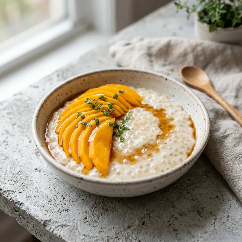 Tropical Thai Coconut-Tapioca Pudding