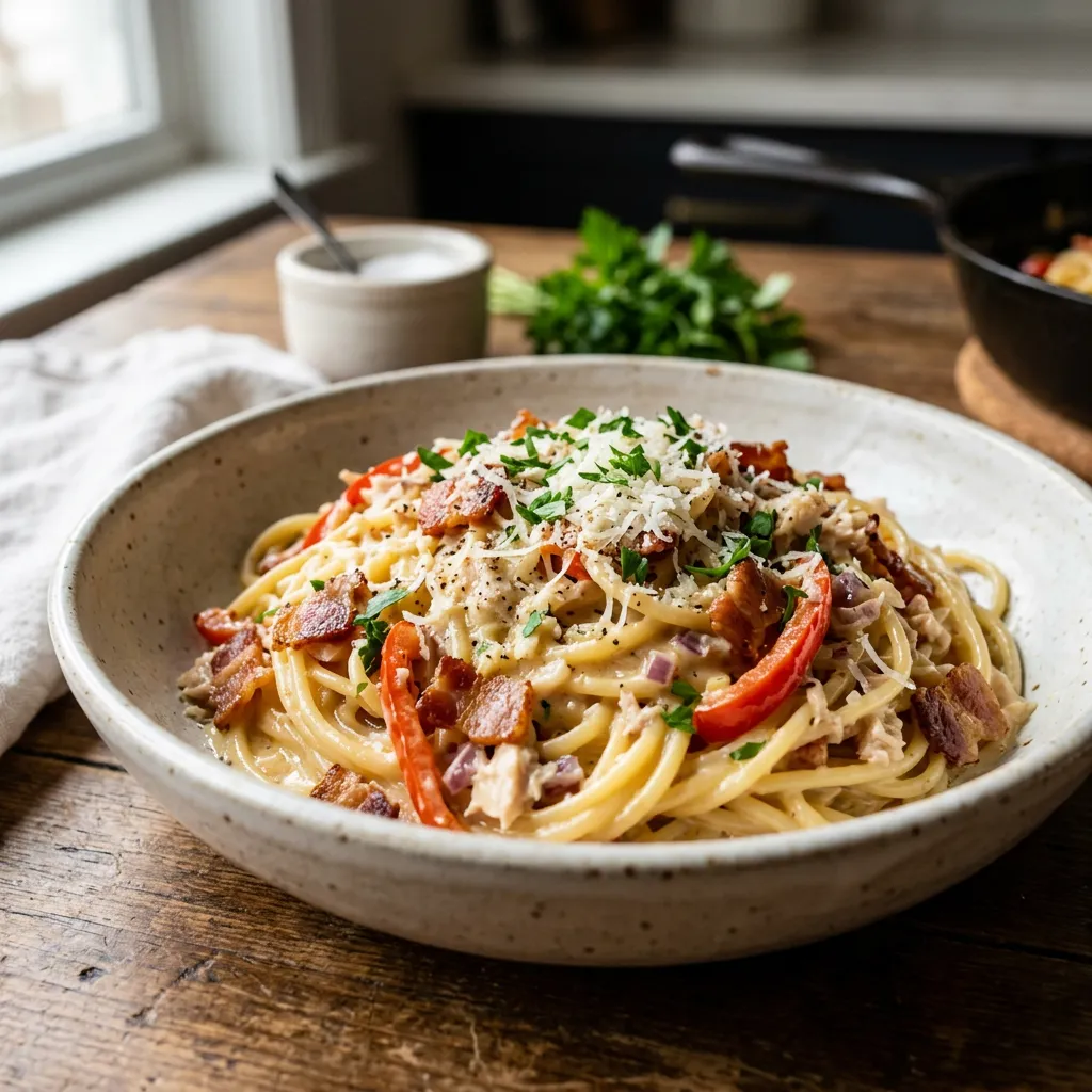 Tuna Carbonara