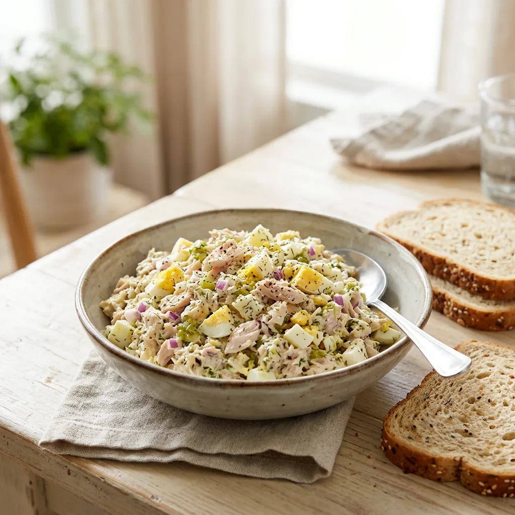 Tuna Salad With Eggs and Dill